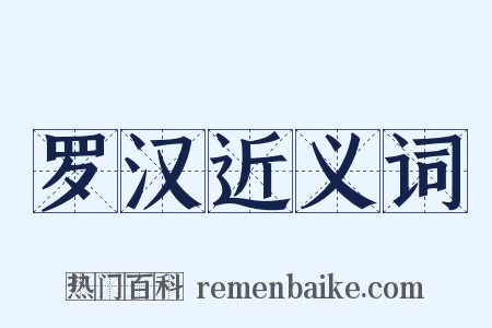 罗汉近义词是什么意思的图片